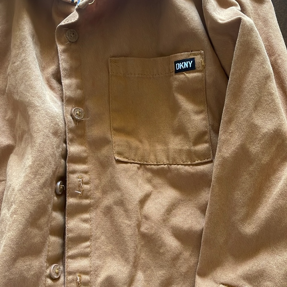 DKNY Boys' Shirt - Classic Fit Woven Long Sleeve Button Down Shirt - Picture 4 of 7